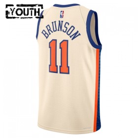 Maillot Enfant New York Knicks Jalen Brunson 2025-26 Nike City Edition Blanc Swingman